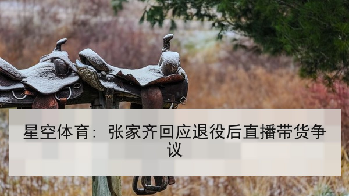 星空体育: 张家齐回应退役后直播带货争议